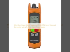 ミニオプム電源メーターはFC/SC/ST 2.5mmユニバーサルコネクタをVFL光ファイバー電源メーターでサポートします