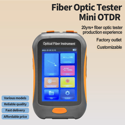 FONGKO ミニ OTDR アクティブファイバー 1550nm 光ファイバー反射計とVFL OLS OPM イベントマップ 20dB 60/80Km OTDR