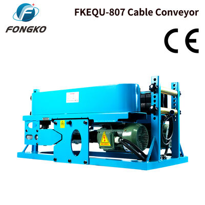 FONGKO FKEQU-807 電動ケーブル牽引機 ゴム製クローラーケーブルコンベア 電力ケーブル 光ファイバーケーブル敷設用