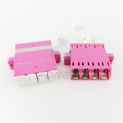 品質  Rose Quad Lc To Lc Coupler Multimode OM4 Cable To Fiber Optic Adapter 工場