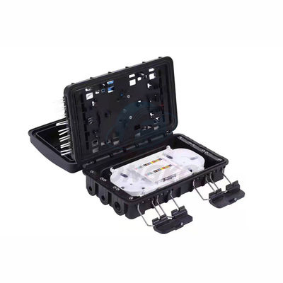 品質  1x8 Aerial 24 Core Fiber Optic Splice Closure Connection Box For Steel Tube Splitter 工場