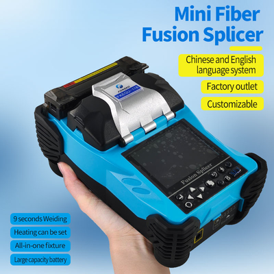 ブルーファイバー光学融合スプリッサー 4800mAh バッテリー 中国語/英語 2言語 溶接スプリッシングマシン