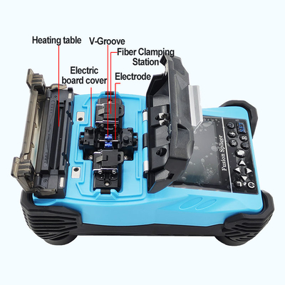 ブルーファイバー光学融合スプリッサー 4800mAh バッテリー 中国語/英語 2言語 溶接スプリッシングマシン