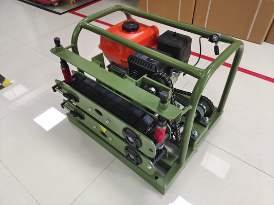 ガソリン用光ファイバーケーブルを引く機械 直径45mm