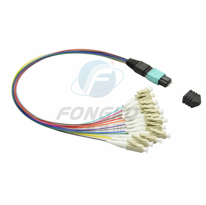 MPO MTP FTTH 光ファイバーパッチコード マルチモード 男性 女性 LC-MPO 12コア