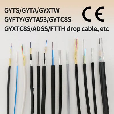 ADSS ファイバーオプティックケーブル 自己サポート 48 96 120 144 コア スパン 60m 100m 120m
