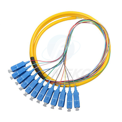 12F FTTH 光ファイバーピグテイルズ SC APC UPC SM G.657A1 光ファイバーケーブル