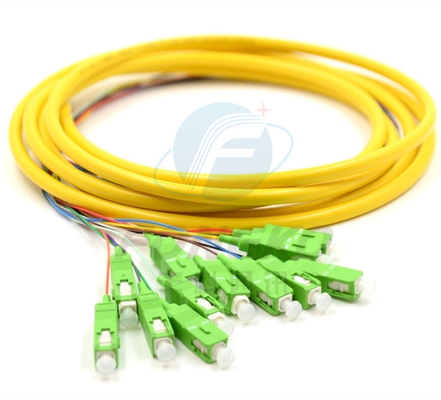 12F FTTH 光ファイバーピグテイルズ SC APC UPC SM G.657A1 光ファイバーケーブル