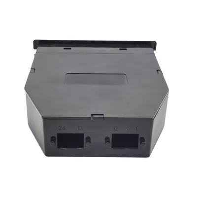 24F ブラックLCデュプレックスマルチモードMPOMTPファイバーカセット 24ポートOM3OM4OS2パッチパネル