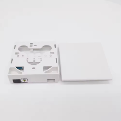 2コアSCアダプターとピグテイルを持つABS顔プレート光ファイバー終結箱