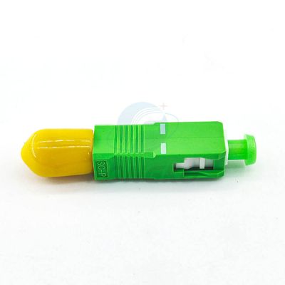 Fiber optic conversion adapter ST/APC female to SC/APC male simplex single mode hybrid adapter