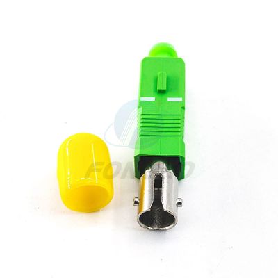 Fiber optic conversion adapter ST/APC female to SC/APC male simplex single mode hybrid adapter
