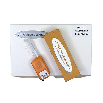 光ファイバークリーニングペン FKEQU-446 CLEP-125-M LC/MU 1.25mm 800+ クリーン MINIタイプ オレンジ色 光ファイバーコネクタ クリーナー
