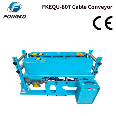 FONGKO FKEQU-807 電動ケーブル牽引機 ゴム製クローラーケーブルコンベア 電力ケーブル 光ファイバーケーブル敷設用