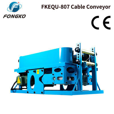 FONGKO FKEQU-807 電動ケーブル牽引機 ゴム製クローラーケーブルコンベア 電力ケーブル 光ファイバーケーブル敷設用