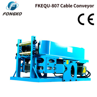 FONGKO FKEQU-807 電動ケーブル牽引機 ゴム製クローラーケーブルコンベア 電力ケーブル 光ファイバーケーブル敷設用