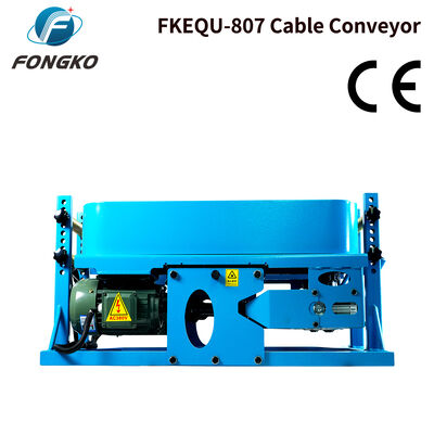 FONGKO FKEQU-807 電動ケーブル牽引機 ゴム製クローラーケーブルコンベア 電力ケーブル 光ファイバーケーブル敷設用