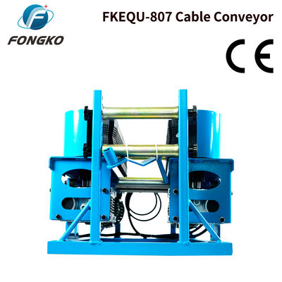 FONGKO FKEQU-807 電動ケーブル牽引機 ゴム製クローラーケーブルコンベア 電力ケーブル 光ファイバーケーブル敷設用