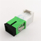 単モード白い緑の貝の金属の榴散弾のアダプターSC/APCの繊維光学自動シャッター アダプター