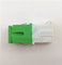 自動シャッターAPC単信単モード白い緑の貝の金属の榴散弾のアダプターSC/APCの繊維光学のアダプター