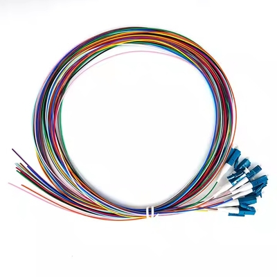 ファイバーピグテイル 12コア 0.9mm G652D PVCファイバーピグテイル LC FC SC ST UPC APCファイバーピグテイル