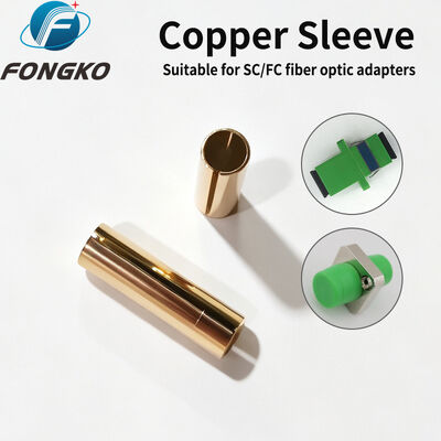 FONGKO 原産国 日本 SC/FC 光ファイバー アダプター 銅製 スリーブ MM E TYPE SLEEVE 11.4 青銅製 ホールチューブ