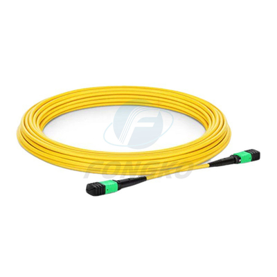 MPO APCの単モード1メートル10G繊維のジャンパー8 12 24core 40G100G 1310 1550NMサポート カスタム化