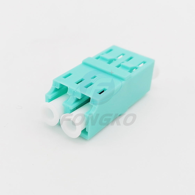 LC OM3のカプラーの光ファイバーのアダプターのUnibodyのプラスチック貝への二重LC