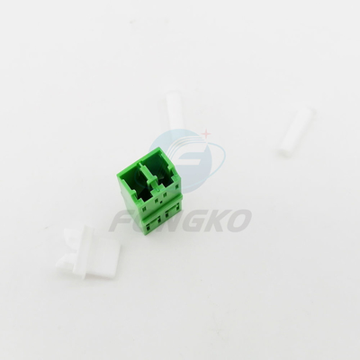 LC APCの複式アパートのプラスチック バックル金属の榴散弾Flangelessが付いている視覚繊維のアダプター